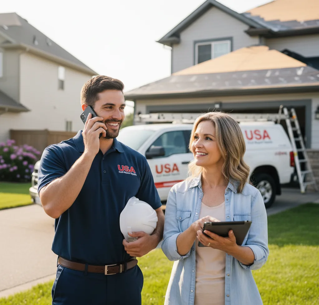 USA Roof Repair Experts customer support in Primera
